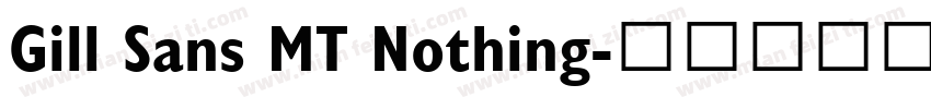 Gill Sans MT Nothing字体转换